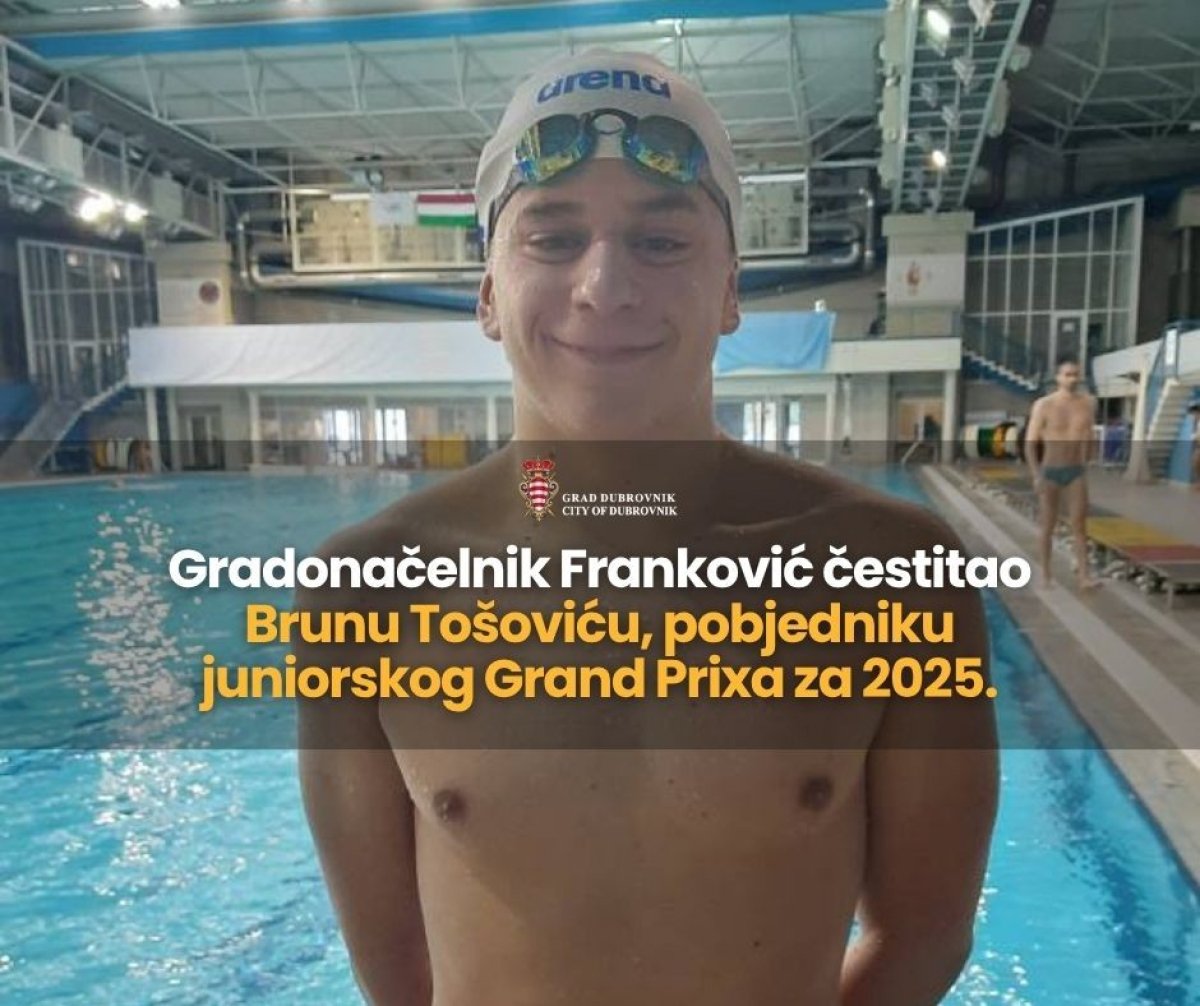 GRADONAČELNIK FRANKOVIĆ ČESTITAO BRUNU TOŠOVIĆU