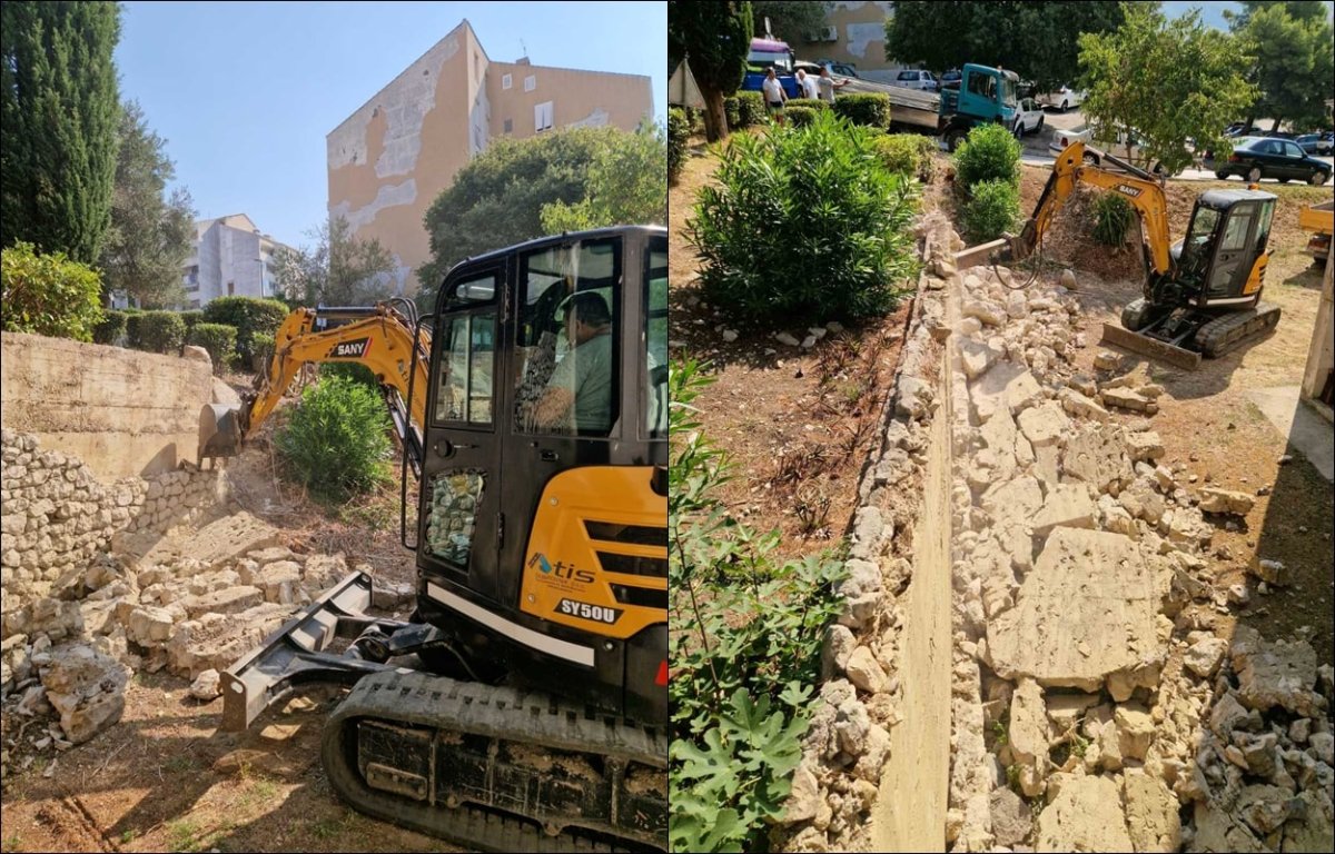 SANACIJA POTPORNOG ZIDA U ULICI BARTOLA KAŠIĆA