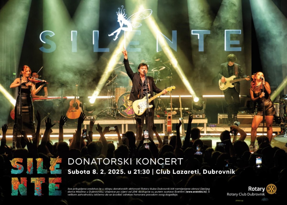 HUMANITARNI KONCERT SILENTEA U ORGANIZACIJI ROTARY KLUBA