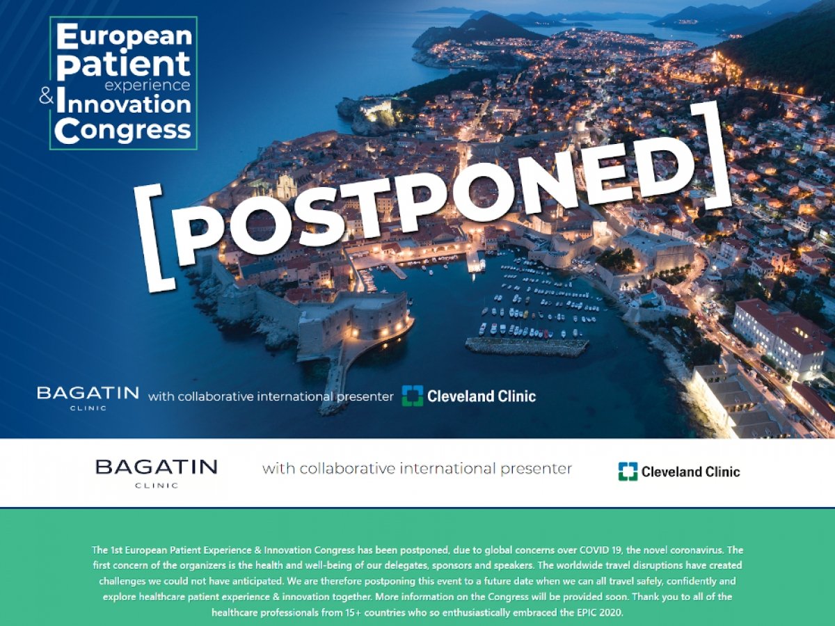 Zbog korona virusa odgođen EPIC kongres u Dubrovniku