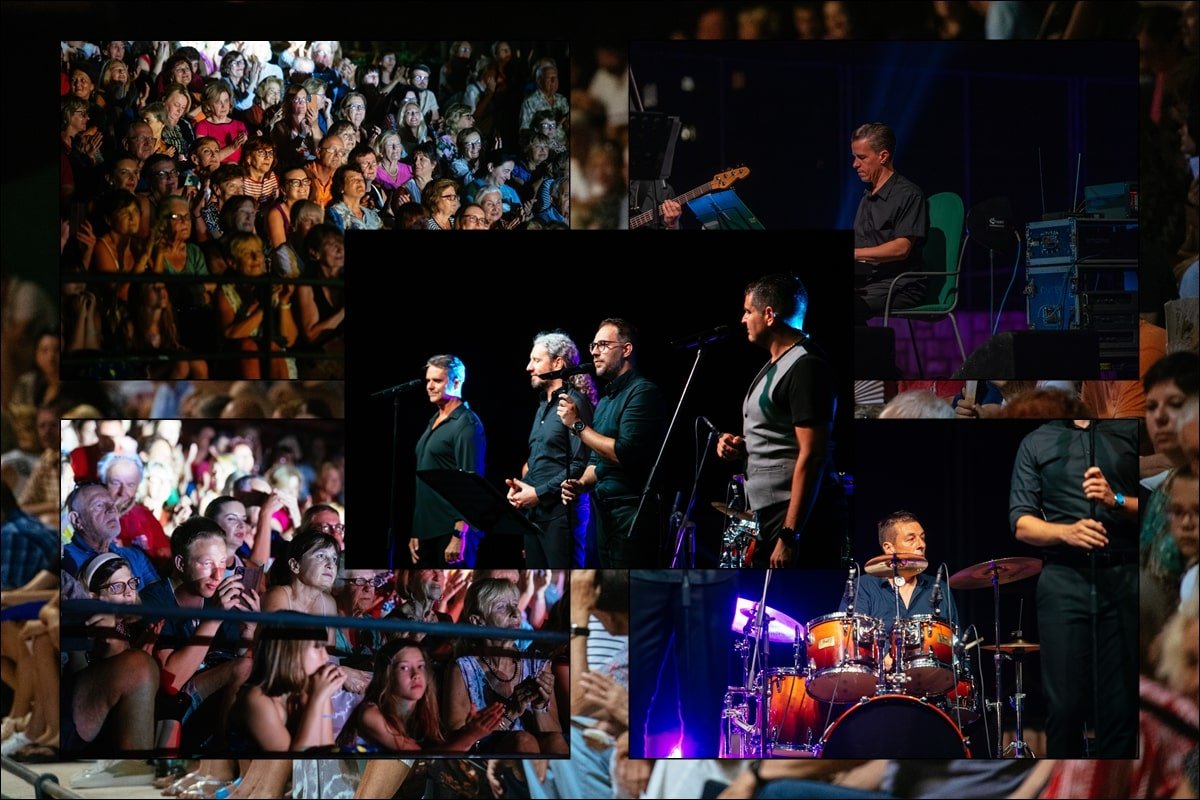 Foto / 4 TENORA PRED PUNOM TRIBINOM TENIS TERENA U UVALI