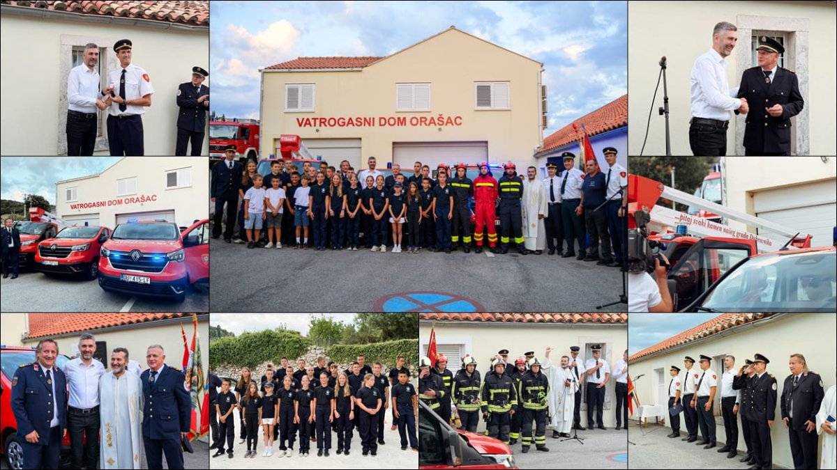 Foto / TRI NOVA VATROGASNA VOZILA, DVA ZA DVD ORAŠAC I JEDNO ZA DUBROVAČKE VATROGASCE
