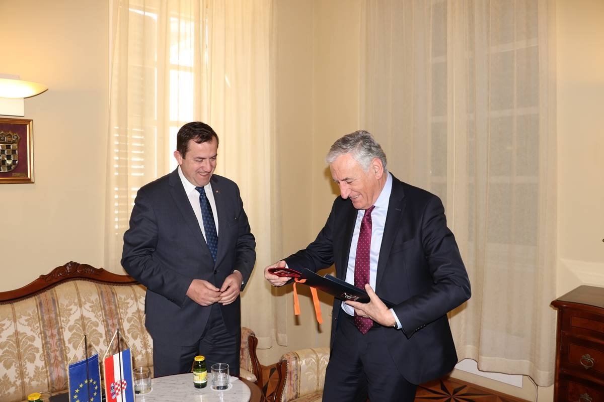 Župan Dobroslavić primio u nastupni posjet Voditelja Predstavništva Europske komisije u Hrvatskoj Ogniana Zlateva