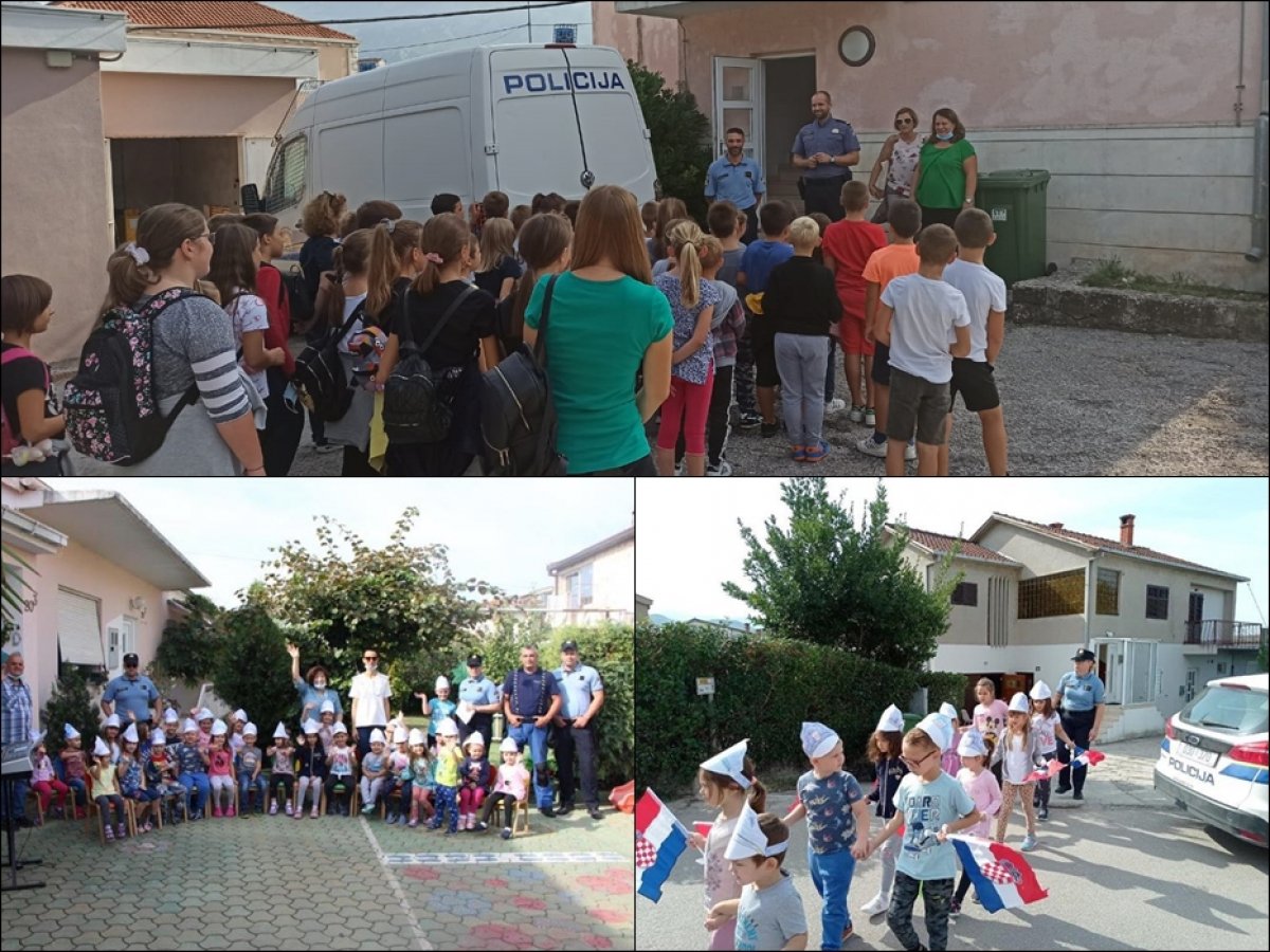 Povodom Dana policije djeca posjetila postaje u Metkoviću i na Grudi