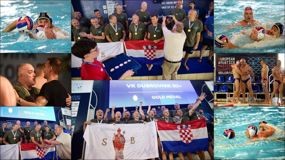 Foto / DUBROVAČKI VETERANI EUROPSKI PRVACI U KATEGORIJI PREKO 50 GODINA
